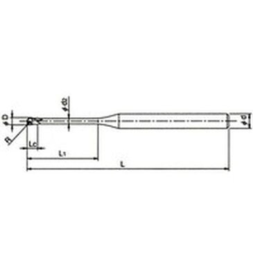 【メーカー在庫あり】 WXSLNEBDR1X16 オーエスジー(株) OSG 超硬エンドミル WXS 2刃ロングネックボール R1X16 WXS-LN-EBD-R1X16 HD店