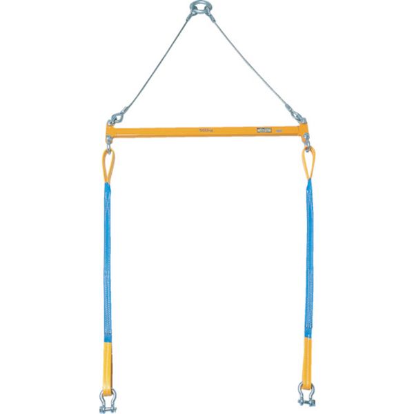 【メーカー在庫あり】 (株)スーパーツール スーパー 2点吊用天秤 容量：600kg スパン長：1000mm PSB610..