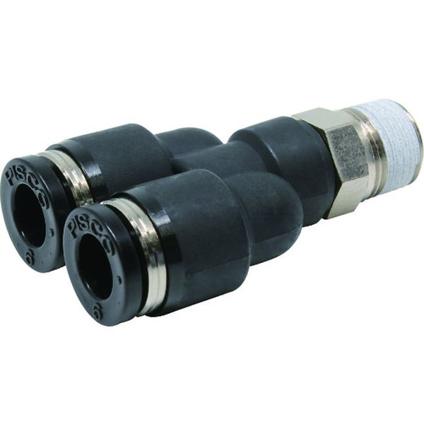 【メーカー在庫あり】 PX601 (株)日本ピスコ ピスコ チューブフィッティング ブランチワイチューブ6ネジR1/8 PX6-01 HD店