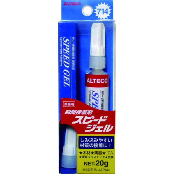 【メーカー在庫あり】 714B20G (株)アルテコ アルテコ プロ用 瞬間接着剤 714-B スピードジェル20g 714-B-20G HD店