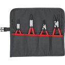 【メーカー在庫あり】 KNIPEX社 KNIPEX 4本組 スナップリングプライヤー 001956V01 HD店