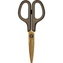 【メーカー在庫あり】 34519)ハサミ フィットカットカーブ チタンコート SC-175ST 左右対称グリップ チタンブラウン 34519 HD店