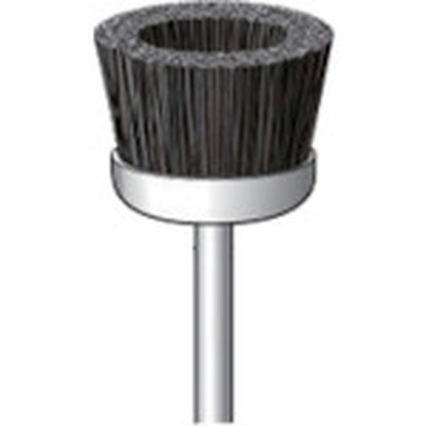 【メーカー在庫あり】 (株)ナカニシ ナカニシ 毛ブラシ ハード 馬毛 3本入 カップ型 φ20×10×軸φ3 50266 HD店