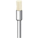 【メーカー在庫あり】 (株)ナカニシ ナカニシ 毛ブラシ ハード 豚毛 10本入 エンド型 φ5×8×軸φ3 50316 HD店