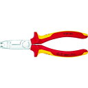 【メーカー在庫あり】 1346165 KNIPEX社 KNIPEX ニッパー機能付きワイヤストリッパー(絶縁タイプ) 165mm 1346-165 HD店