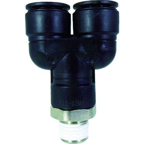 【メーカー在庫あり】 F1202MY 千代田通商(株) チヨダ ファイブメイルブランチワイ 12mm・R1/4 F12-02MY HD店