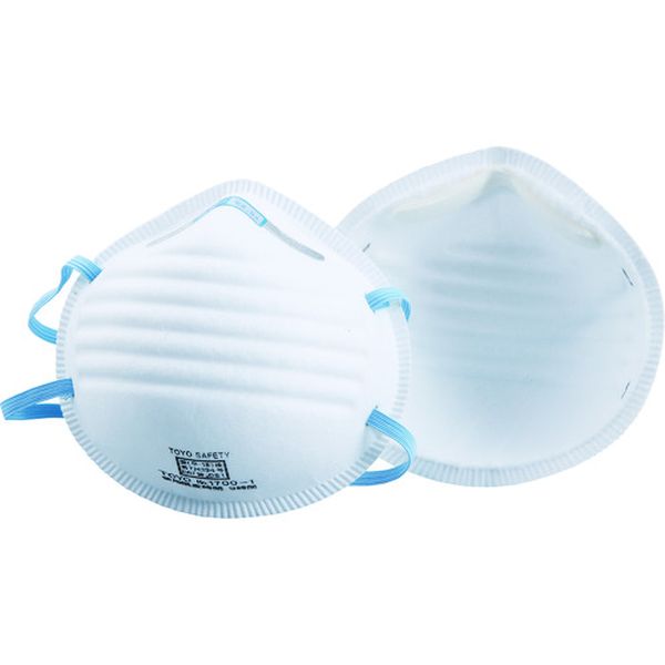 【メーカー在庫あり】 NO1700A 東洋物産工業(株) トーヨーセフティ トーヨー 使い捨て式防じんマスク(DS1) (20枚入) NO1700-A HD店