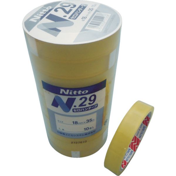 【メーカー在庫あり】 NO2918 セロハンテープ No.29NEW 18mm×35m(10巻入) NO29-18 HD店