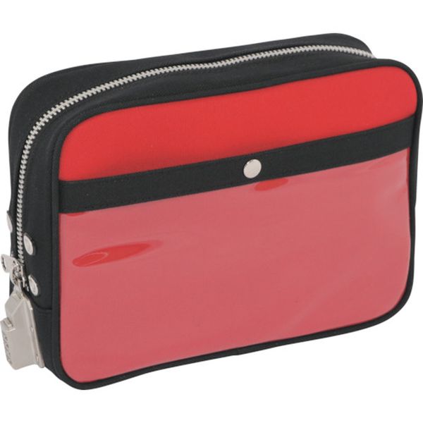 【メーカー在庫あり】 PMSED02 三栄産業(株) SANEI 帆布メール用ポーチ(M)SED-1錠付 赤 PM-SED-02 HD店