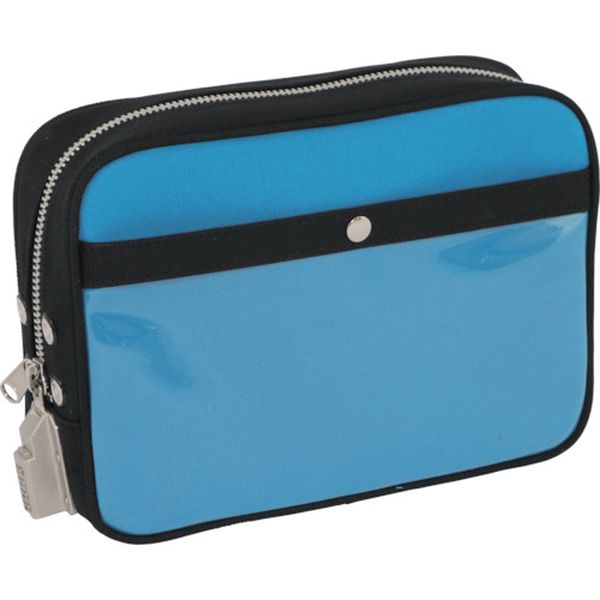 【メーカー在庫あり】 PMSED09 三栄産業(株) SANEI 帆布メール用ポーチ(M)SED-1錠付 ブルー PM-SED-09 ..