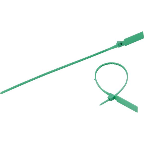 【メーカー在庫あり】 TSCTH240GN トラスコ中山(株) TRUSCO セキュリティータイ長さ238mm 表示可能タイプ 緑 100本入 TSCTH240-GN HD店