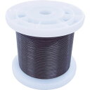 【メーカー在庫あり】 TSY8VBK (株)ニッサチェイン ニッサチェイン 黒コーティングワイヤロープ 0.85mm×100m TSY8V-BK HD店
