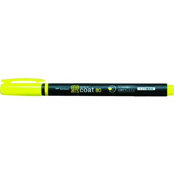 【メーカー在庫あり】 WASC91 (株)トンボ鉛筆 Tombow 蛍光マーカー蛍COAT80 黄 WA-SC91 HD店