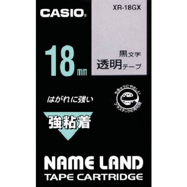 【メーカー在庫あり】 XR18GX カシオ計算機(株) カシオ ネームランド用強粘着テープ12mm XR-18GX HD店