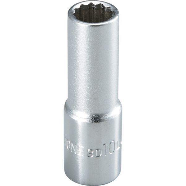 【メーカー在庫あり】 3D19L TONE(株) TONE ディープソケット(12角) 対辺寸法19mm 全長54mm 3D-19L HD店
