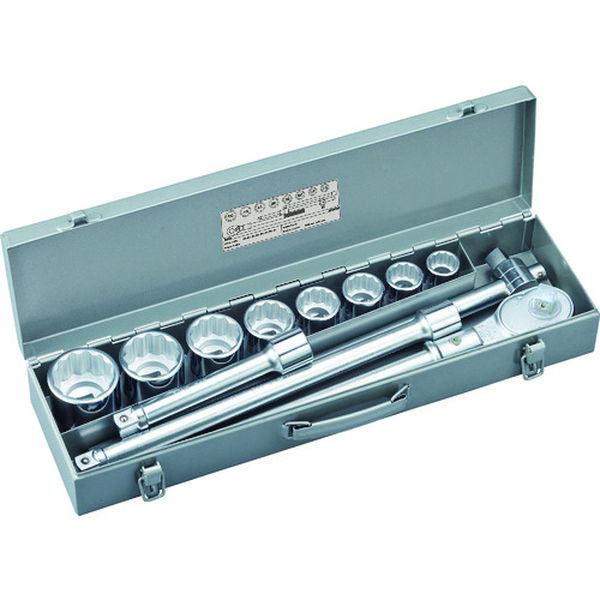 【メーカー在庫あり】 TONE(株) TONE ソケットレンチセット ISO 差込角19.0mm 12点セット 12角 200MISO HD店