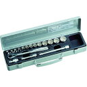 【メーカー在庫あり】 TONE(株) TONE ソケットレンチセット 差込角9.5mm 17点セット 6角(5.5mm〜) 12角 1570M HD店