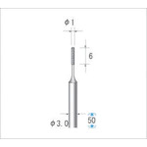 ・インターナル極小径穴加工から外径研削粗加工まで高い研削性と耐久性を発揮します。・厳選された砥粒を最新の電着技術により強固に保持しています。・電着ボンド(メッキにより砥粒の固着)は研削砥粒の突き出し量が大きく、集中度も高いのでたいへん研削力に優れています。・機械部品・電子部品・精密部品・金型のグラインダー研削加工。・鉄鋼材で焼きの入った材料(HRC60以上)の加工に。炭素工具鋼、高速度鋼、合金工具鋼、ステンレス鋼、耐熱合金、鋳鉄、チタン合金など。・粒度(#)：220・刃径(mm)：1・刃長(mm)：6・軸径(mm)：3・全長(mm)：50・形状：円筒・最高使用回転数(rpm)：80000・入数：1本・砥粒：CBN・安全のため、保護メガネなど、保護具を必ず着用してください。・最高使用回転速度以下で使用してください。・生産国 日本・JANコード 4560264437166・質量 9g・コード：475-9702 ・品目：1217112171楽天 HD店　
