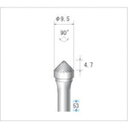 【メーカー在庫あり】 チタンコート超硬カッター テーパー型 シングルカット φ9.5×4.7×軸φ6 90° 21616 HD店