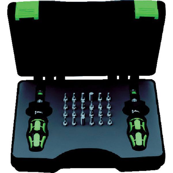 ・特殊なグリップ形状により、つかみやすさとフィット感を実現しています。・ヘキサゴン、トルクス［［R下］］、トルクスプラス［［R下］］がセットになっています。・トルク調整範囲の違う2種類のビットホルダーがあります。・一般的な締め付け作業。・ト...