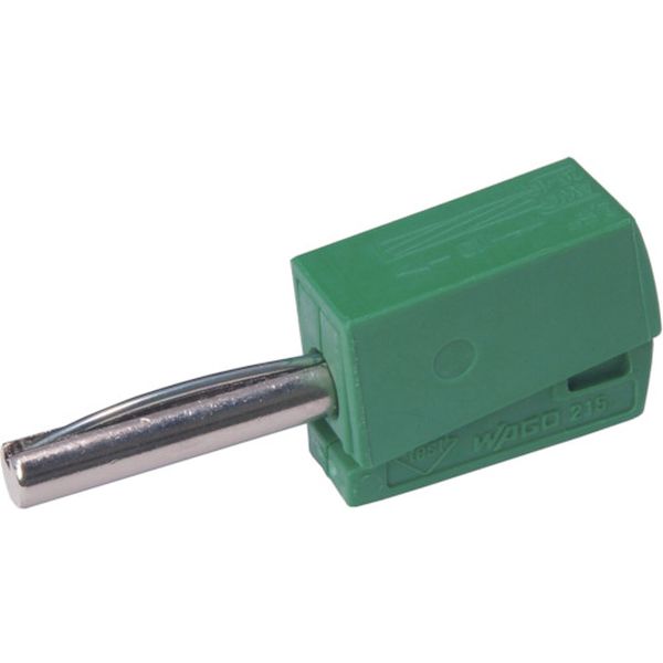 【メーカー在庫あり】 ワゴジャパン(株) WAGO バナナプラグ グリーン 4個入り 215-411-PK HD