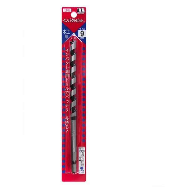 【メーカー在庫あり】 7M090 (株)スターエム スターエム インパクトビット ミドル 刃径9.0mm シャンク径6.35mm 7M-090 HD店