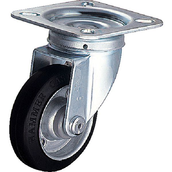 【メーカー在庫あり】 400SRB180 ハンマーキャスター(株) ハンマー 旋回式ゴム車輪(ローラーベアリング)180mm 400S-RB180-BAR01 HD店