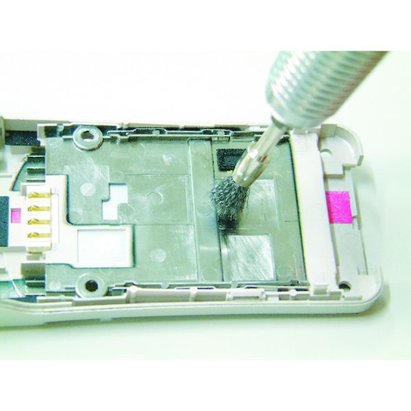 【メーカー在庫あり】 53E4 トラスコ中山(株) TRUSCO エンド型ブラシ ステンレス 線0.1X筒径Φ5X軸Φ3 53E-4 HD店
