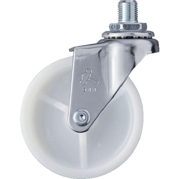 【メーカー在庫あり】 420A10N75 ハンマーキャスター(株) ハンマー ねじ込み旋回式ナイロン車輪 75mm UNF1/2 420A-10N75-BAR01 HD店