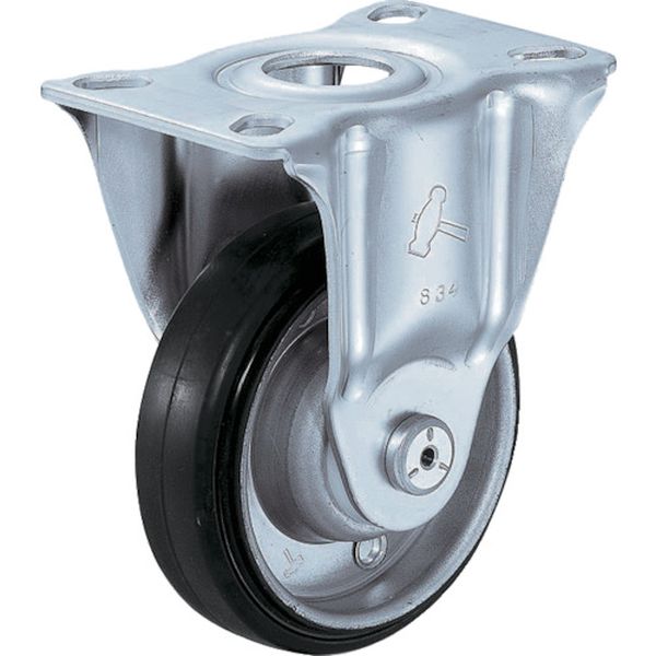 【メーカー在庫あり】 420SR1R150 ハンマーキャスター(株) ハンマー 2S型 固定 ゴム車 150mm 新型 420SR-1R150-BAR01 HD店