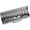 【メーカー在庫あり】 TONE(株) TONE ソケットレンチセット 差込角12.7mm 17点セット 12角(10mm〜) 760M HD店