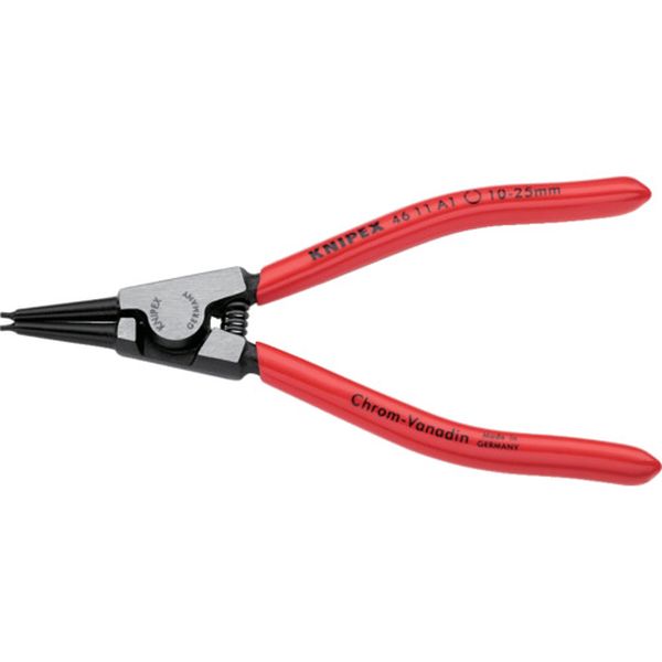 【メーカー在庫あり】 4611A1 KNIPEX社 KNIPEX 軸用スナップリングプライヤー 10-25mm 4611-A1 HD店