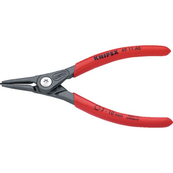 【メーカー在庫あり】 4911A0 KNIPEX社 KNIPEX 軸用スナップリングプライヤー 3-10mm 4911-A0 HD店