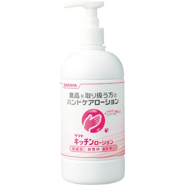 ・配合成分は全て食品添加物として認められています。・食品を取扱う方の手肌を保護し、手荒れを防ぎます。・無香料です。・食品を取り扱う方のハンドケア。・容量(ml):480・弱酸性・成分：水、グリセリン、ラウリン酸ポリグリセリル-10、ミネラルオイル、クエン酸Na、グァーガム、ヒアルロン酸、クエン酸、安息香酸Na、キサンタンガム・生産国 日本・JANコード 4987696461000・質量 547g46100楽天 HD店　