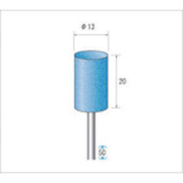 ・滑らかな作業性に加え、加工時の跳ね返りもなく安心して作業ができます。・粒度(#):500・最高使用回転数(rpm):20000・軸径(mm):3・形状:円筒・外径(mm):13・幅(mm):20・砥粒:WA・色:ブラウン・軸長(mm):50・生産国 日本・JANコード ・質量 50g46834 HD　