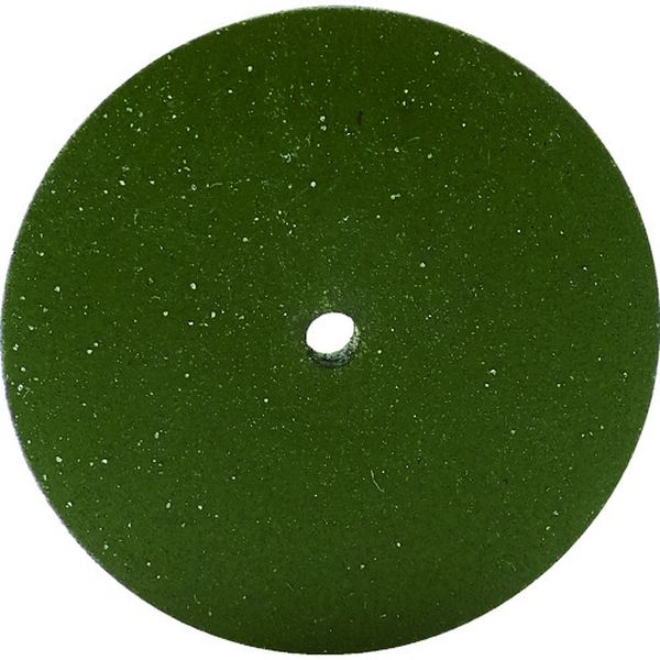 【メーカー在庫あり】 グリーンホイールゴム砥石 10枚入 ソロバン型 φ22×2×穴φ1.8 WA ＃120 47871 HD店