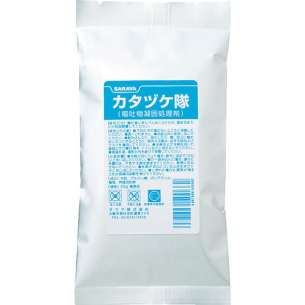 ・嘔吐物などにふりかけると固まり、処理が簡単にできます。・PRTR制度対応です。・嘔吐物の処理に。・幅(mm)：100・奥行(mm)：20・高さ(mm)：200・粒状・成分:木粉、ポリアクリル酸塩、アルカリ剤、界面活性剤・生産国 日本・JANコード 4987696500662・質量 30g・コード：381-2154 ・品目：5006650066楽天 HD店　