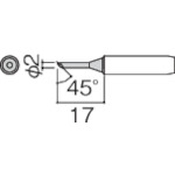 【メーカー在庫あり】 900MT2CF 白光(株) 白光 こて先 2C型 面のみ 900M-T-2CF HD店