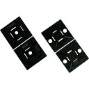 【メーカー在庫あり】 ABM1MAM マウントベース ゴム系粘着テープ付き 白 (1000個入) ABM1M-A-M HD店