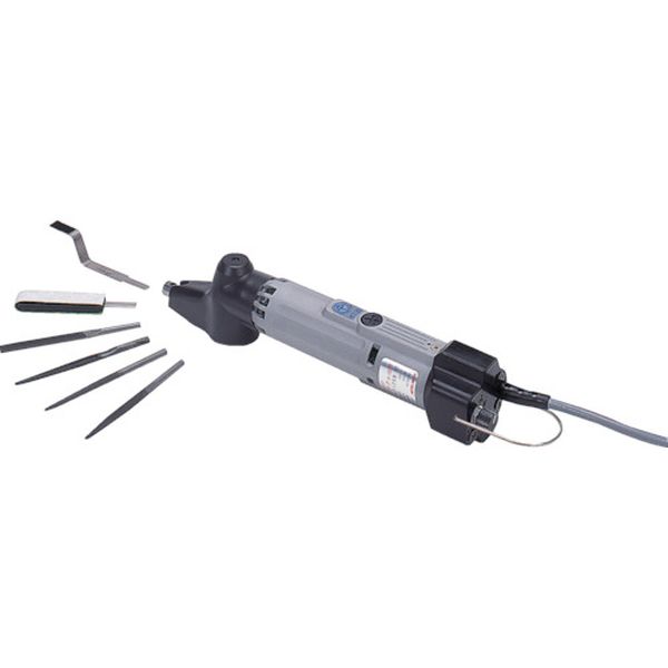 ・超高速レシプロ運動で強力ヤスリ掛けと研磨作業に最適です。・コンパクトな制御部で低速より高トルクを実現しました。(AC-32)・金属・石材などの成形加工や板金・切削加工の面取り・バリ取り・仕上げ。・握りやすいボディー直径44mmで狭小部加工...