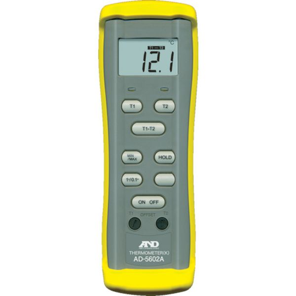 【メーカー在庫あり】 熱電対温度計(Kタイプ) 測定温度範囲-50〜200℃ 温度センサー2チャンネル使用可能 AD5602A HD店