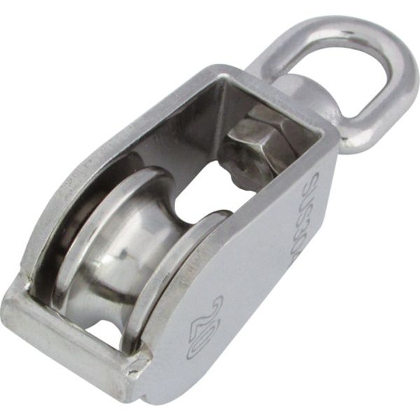 【メーカー在庫あり】 B1121 (株)水本機械製作所 水本 滑車 ステンレス 豆ブロック 基本使用荷重0.16t ..