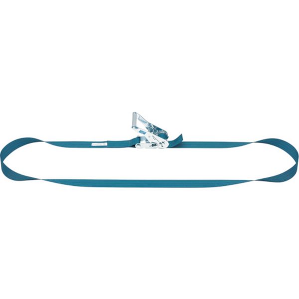 【メーカー在庫あり】 ベルトラッシング ラチェットバックル式 25mm幅 破断荷重5kN 最大使用力1.25kN ラウンドタイプ 4m BLR005R-040 HD店