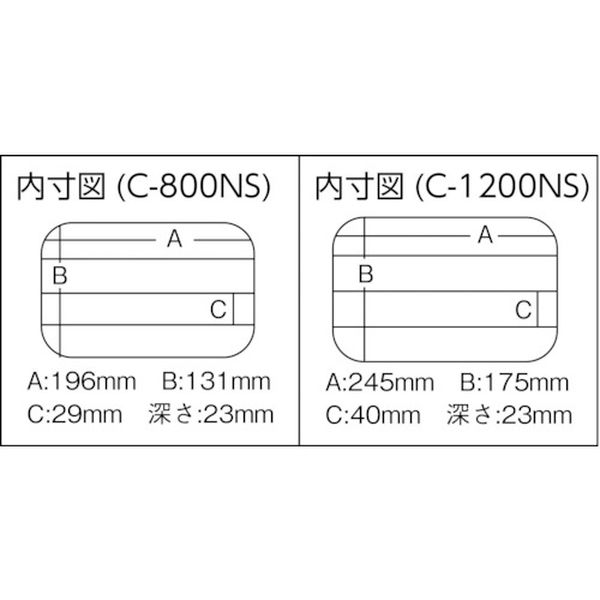 【メーカー在庫あり】 C1200NS 明邦化学工業(株) メイホー クリアーケースC-1200NS C-1200NS HD店