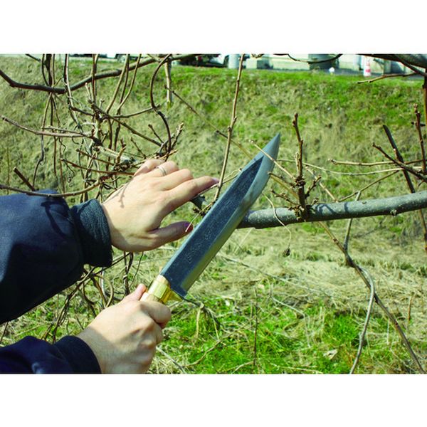 【メーカー在庫あり】 C30 五十嵐刃物工業(株) 鋼典 安来鋼付 山鉈 片刃ツバ付 完...