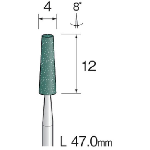 【メーカー在庫あり】 ミニター(株) ミニモ グリーン砥石 GC＃120 φ4 (10本入) CA1...