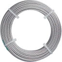 【メーカー在庫あり】 CWC15S10 トラスコ中山(株) TRUSCO ステンレスワイヤロープ ナイロン被覆 Φ1.5(2.0)X10m CWC-15S10 ...