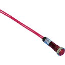 ・抵抗器内蔵の高輝度LED表示灯です。・AC/DC100V用電源にダイレクトに接続出来ます。・長さ200mmのリード線付です。・通電表示や警告表示などに。・定格電圧(V):AC/DC200(180〜264)・内蔵LEDランプ:チップLED・発光色:赤・レンズ色:赤・定格電流(mA):1.0〜2.5・パネルカット:φ8.2・結線方法:リード線(200mm)・モールドフレーム・絶縁耐圧：AC2000V1分間(充電部アース間)・絶縁抵抗：DC500V100MΩ以上(充電部アース間)・本体/フランジ/レンズ:ポリカーボネート樹脂・生産国 日本・JANコード ・質量 4.2gDA-8FL-AC/DC200V-R HD　