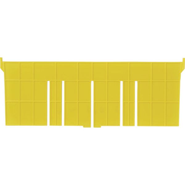 【メーカー在庫あり】 F12L DICプラスチック(株) DIC F型コンテナF-12用長手用仕切板 外寸：365×136 黄..
