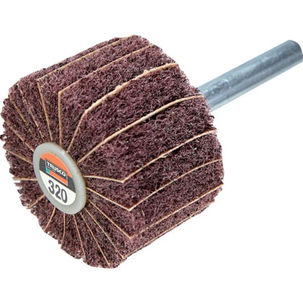 【メーカー在庫あり】 トラスコ中山(株) TRUSCO ナイロンミックスホイール 外径40X厚25X軸6 5個入 320♯ FM4025-320 HD